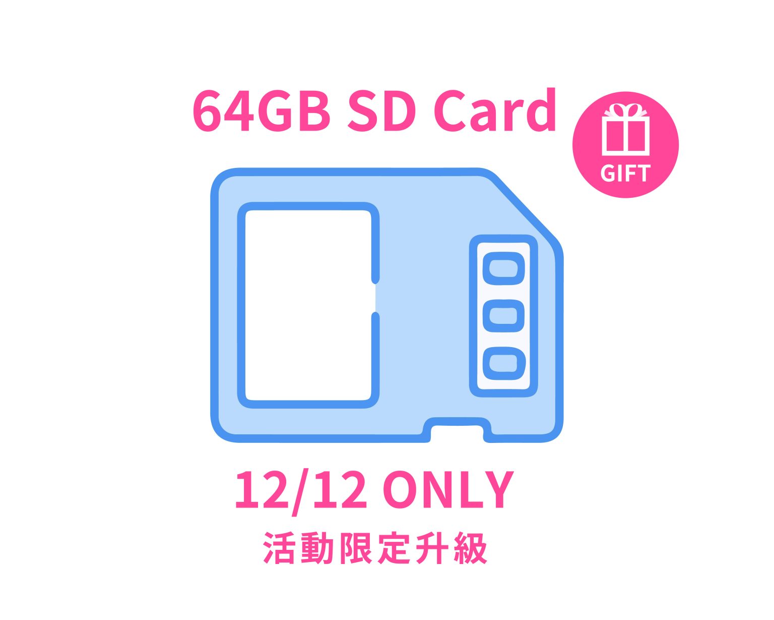 【雙12當天下單限定升級贈品】64GB SD Card – BrightStore